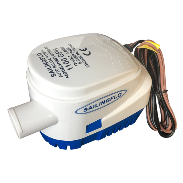 Automatic or Manual 1100 GPH or 18.3 Gallons per Minute Bilge Pump Kit 