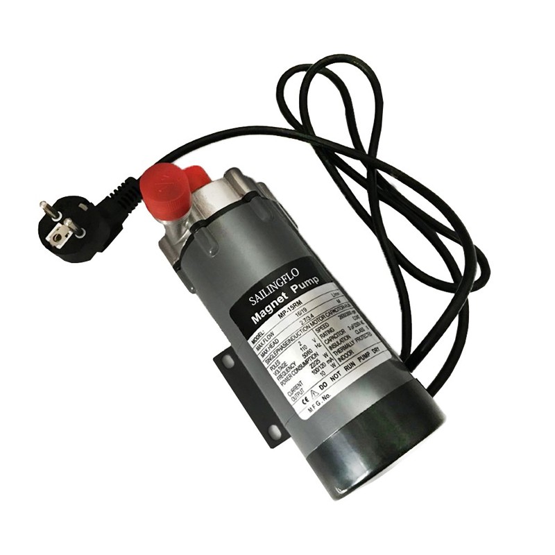 304 Stainless Head Magnetic Drive w/Plug 15R Food Grade Temperature Pump 220V DE 